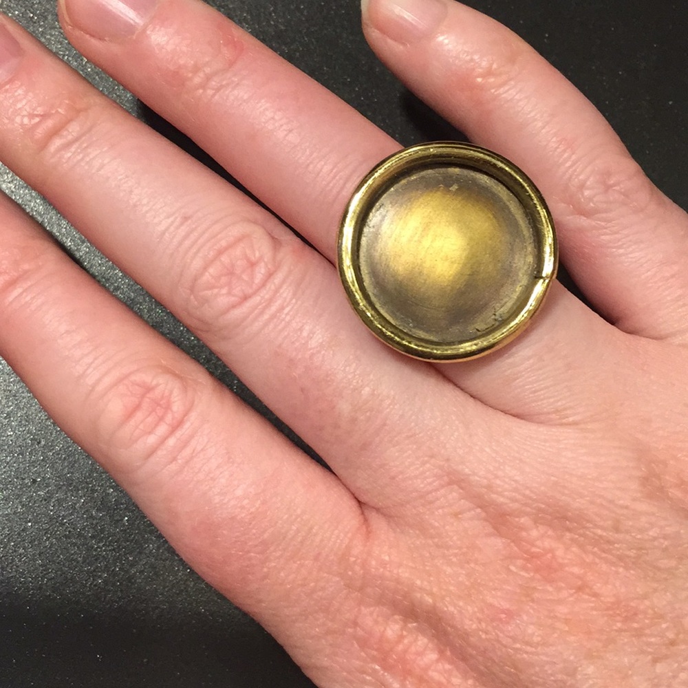 Brass Platter Ring